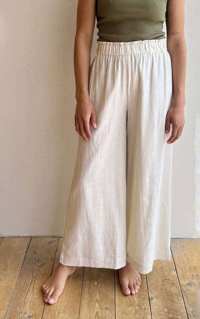 Pull on Pant in Arctic Wolf Linen