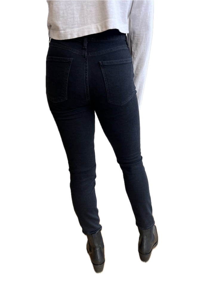 Nico high-rise slim fit in washed black