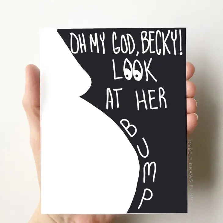 OMG Becky greeting card