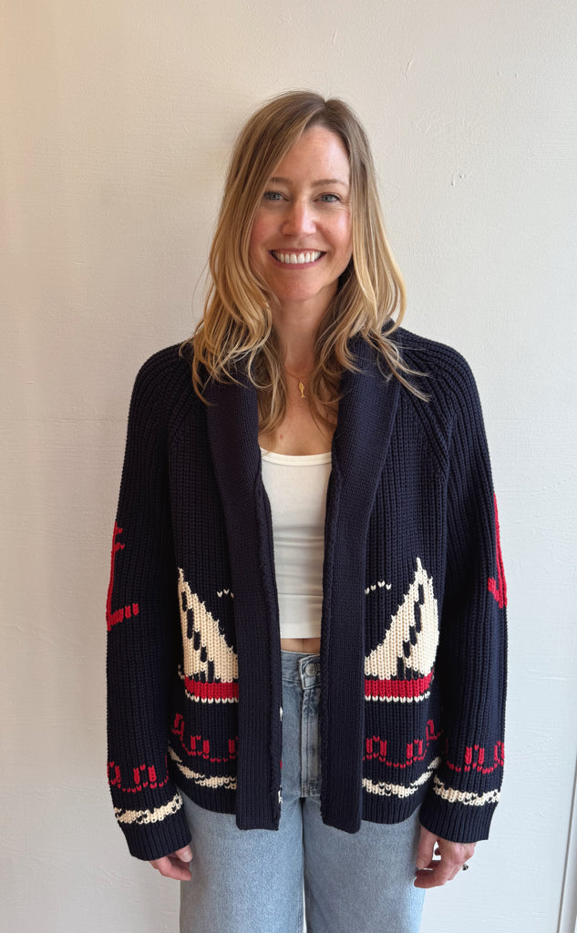 The Sailboat Lodge cardigan