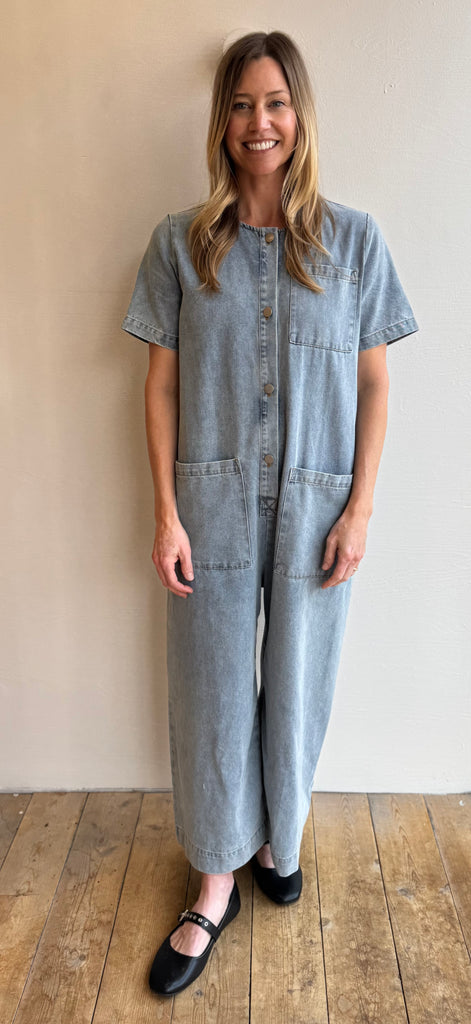 Denim BARRIE jumpsuit in vintage sky
