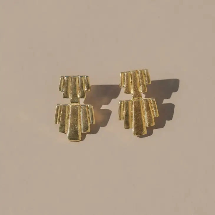 Gold EMPIRE earrings