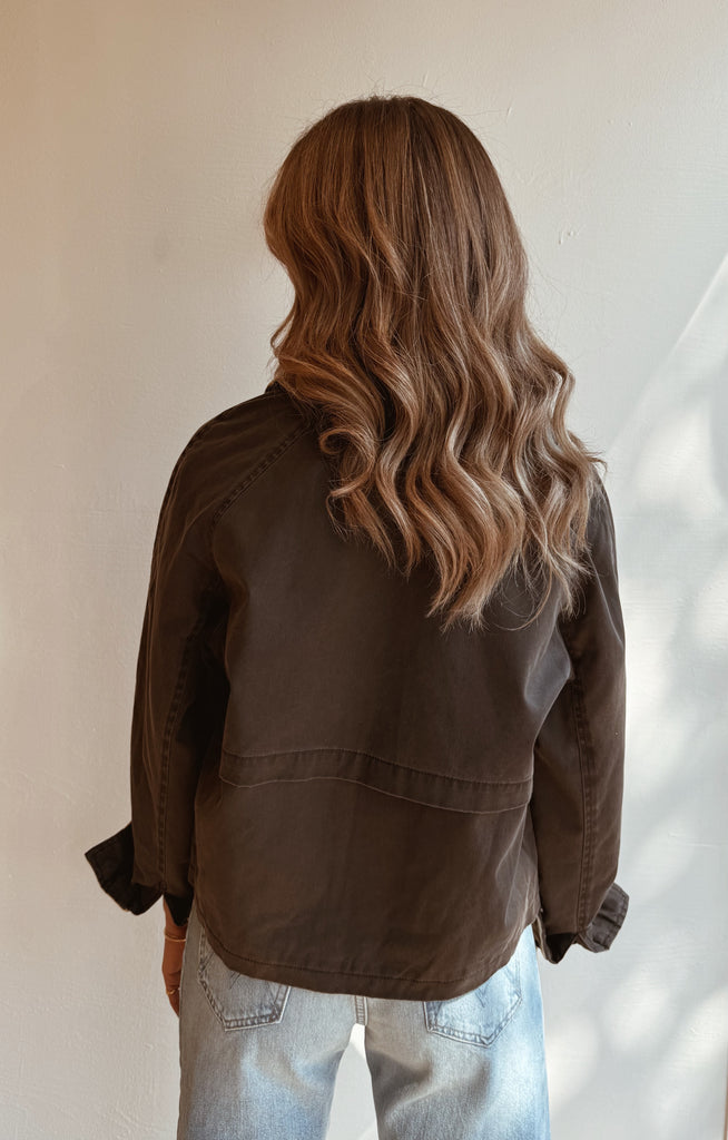 Washed black DIXON barn jacket
