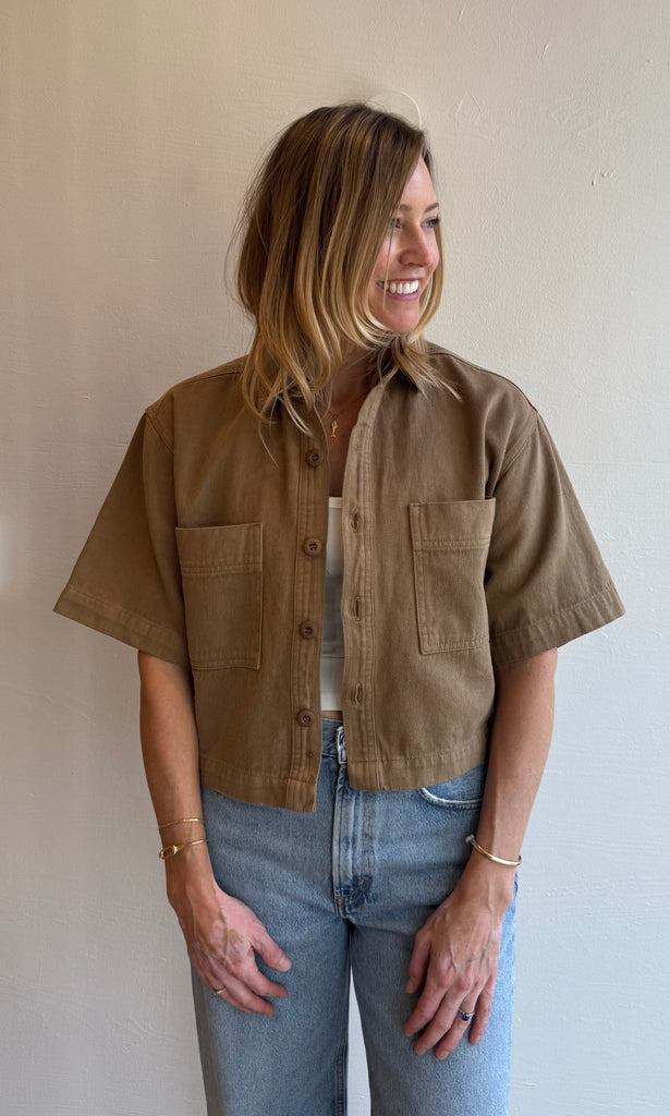 Phinney Twill Shirt in Coyote