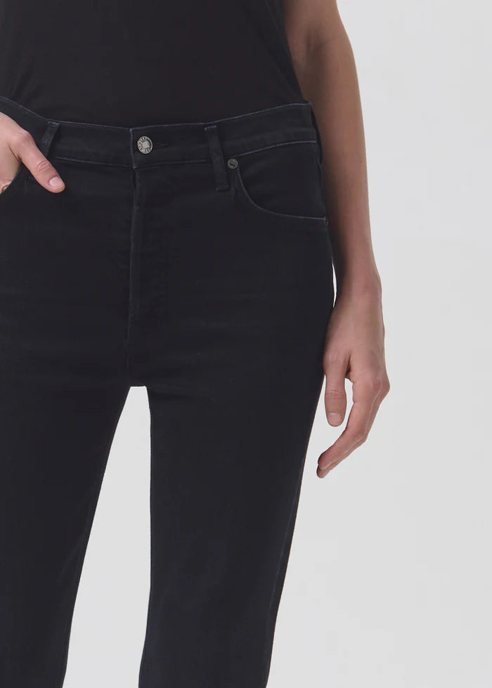 Nico high-rise slim fit in washed black