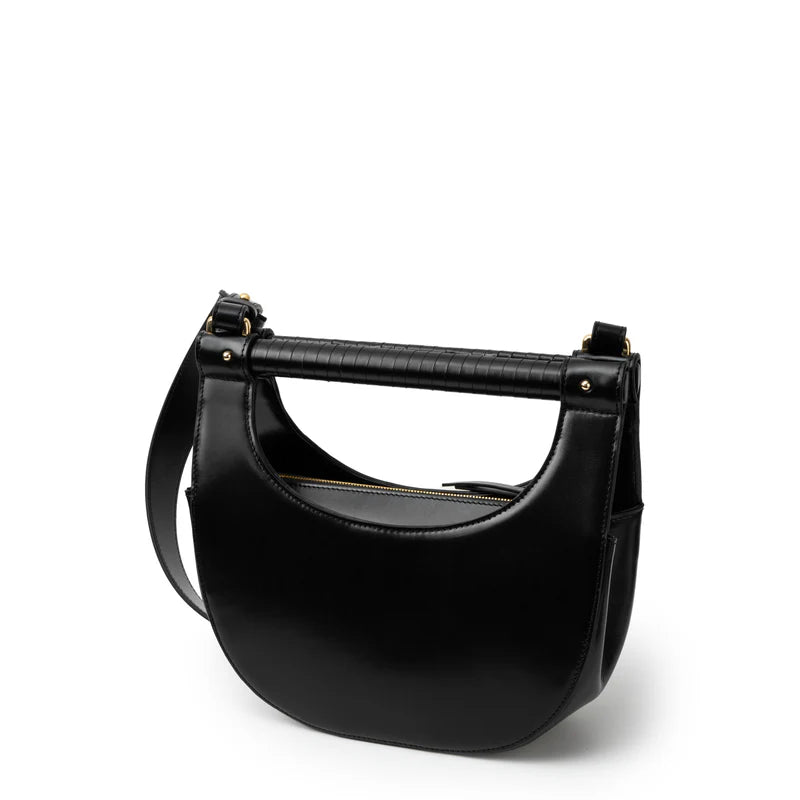 The Almaria halfmoon in black
