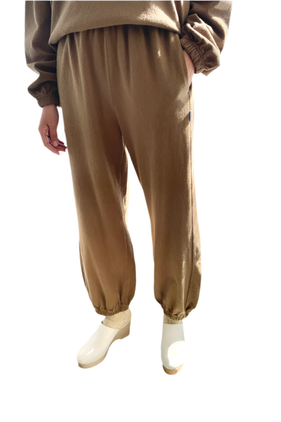 French Terry Balloon Pant in Tobacco – Cloth & Crown