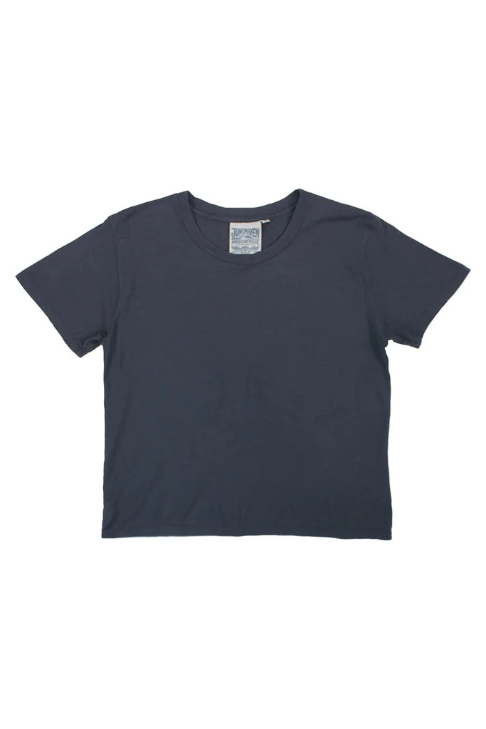 Ojai Cropped Tee in Diesel Grey