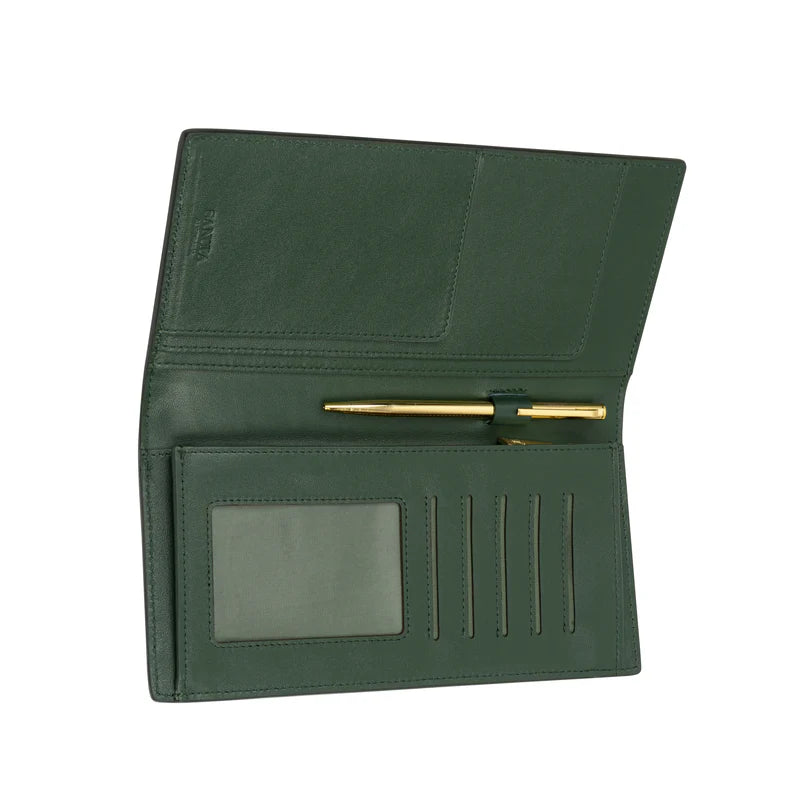 THE FARO TRAVEL WALLET IN KELP
