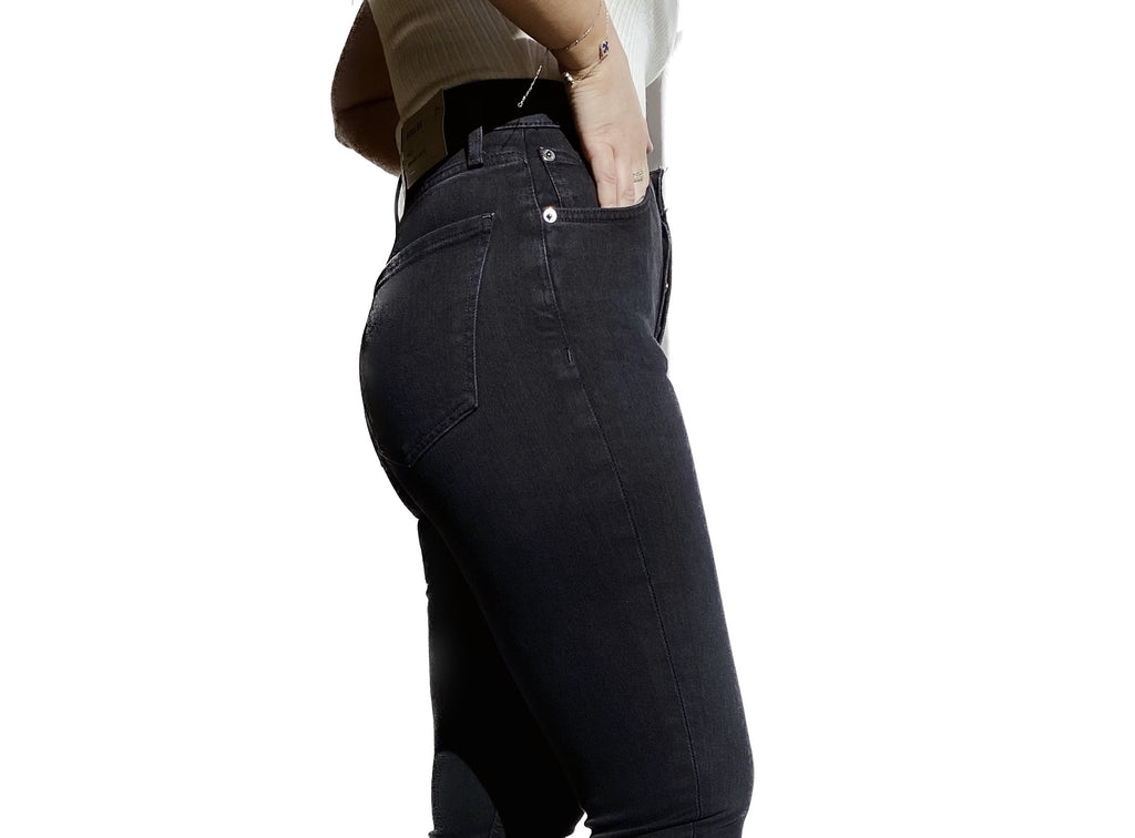 Nico high-rise slim fit in washed black
