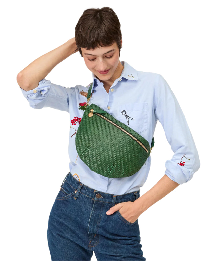Grande Fanny Woven Zig-Zag - Evergreen