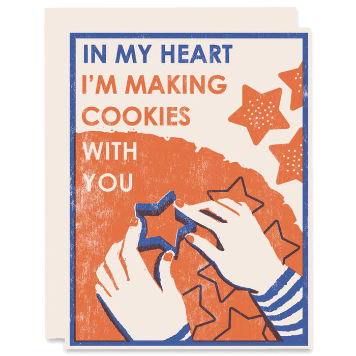 Making Christmas Cookies Greeting Card