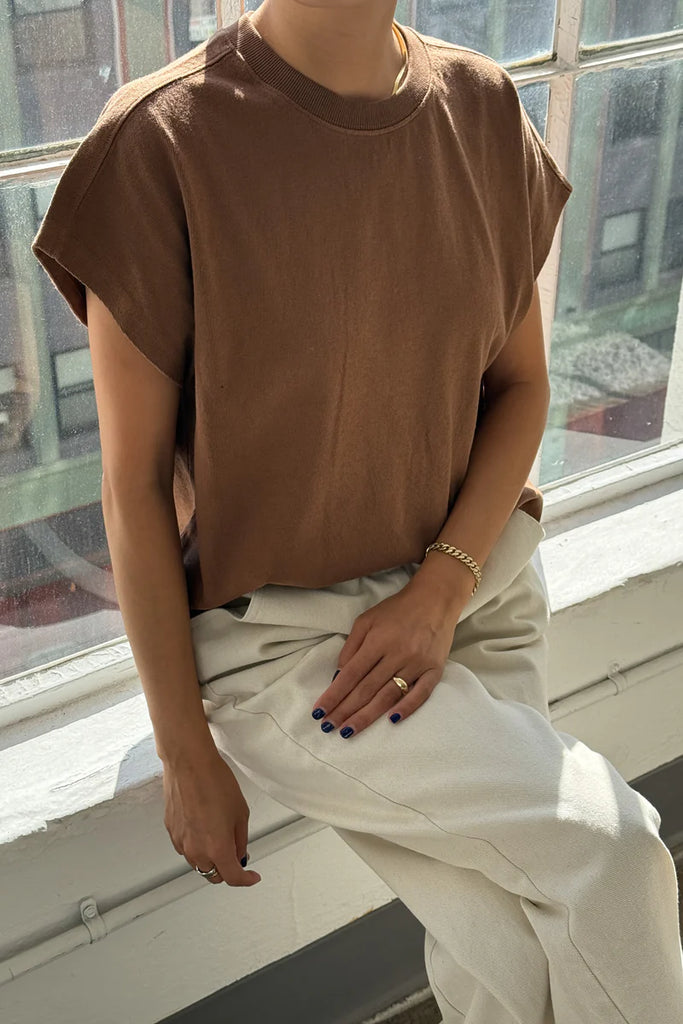 Jeanne Tee in mud