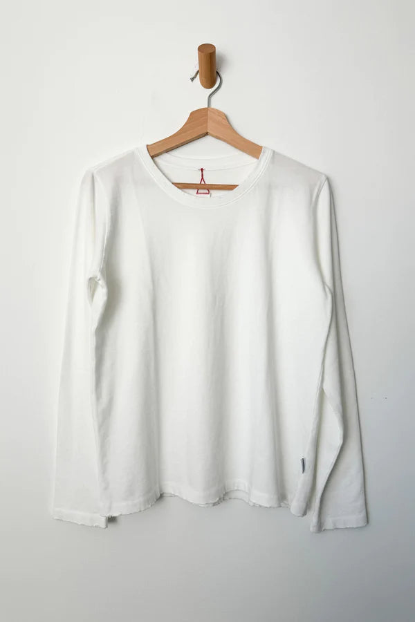 Everyday long-sleeve tee in white