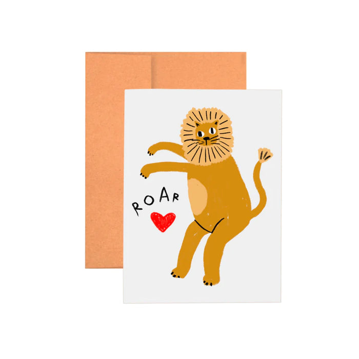 Tiger Roar greeting card