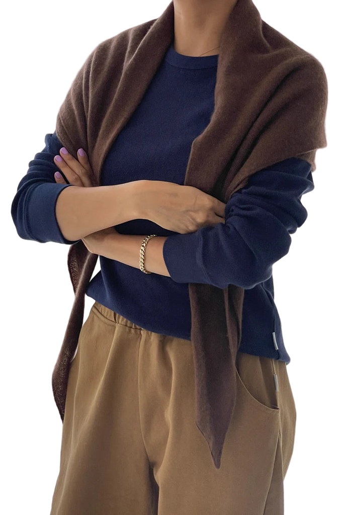 Cashmere Shawl in Mocha