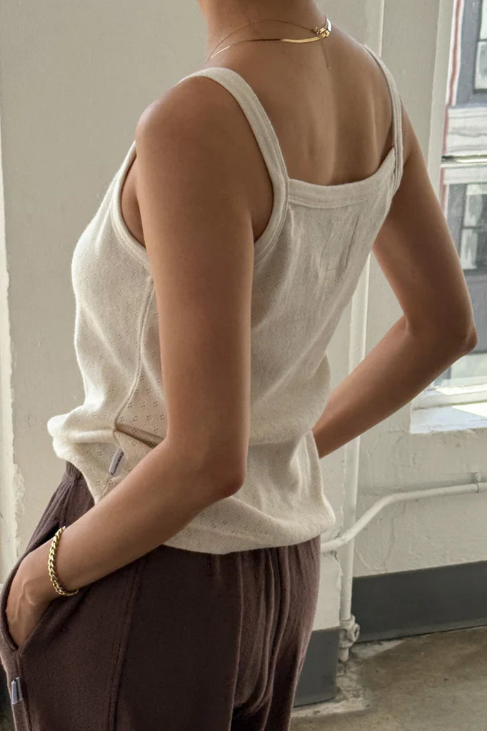 Pointelle Eve Cami in Naturel