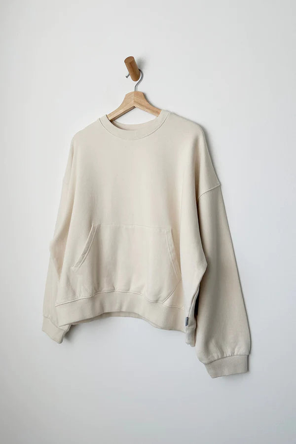 French Terry Poche Top in naturel
