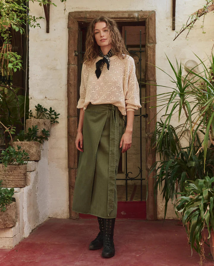 The Crochet Pullover in natural