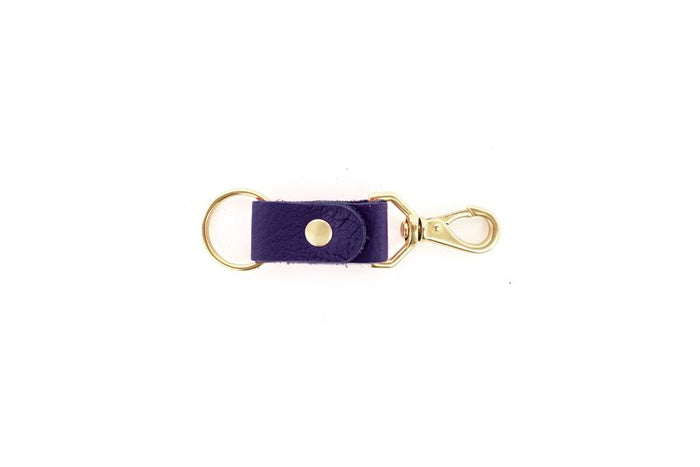 Grape Leather Keychain