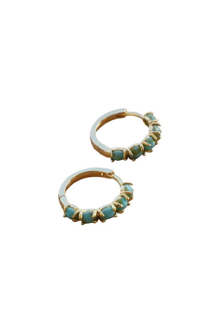 TURQUOISE HOOPS