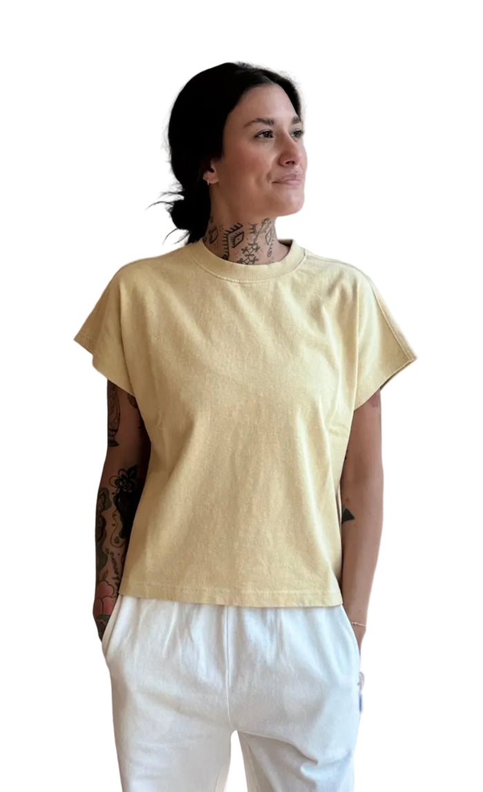 Jeanne Tee in butter yellow