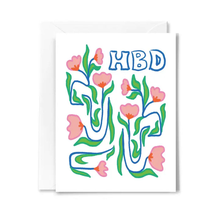 HBD Flowers Card