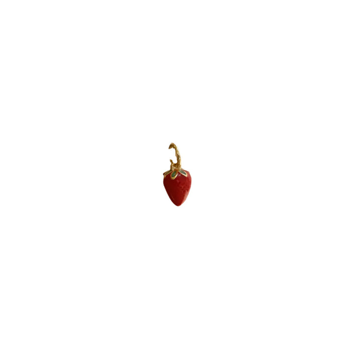 Strawberry Enamel Charm