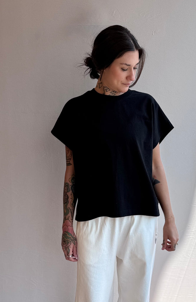 Jeanne Tee in black