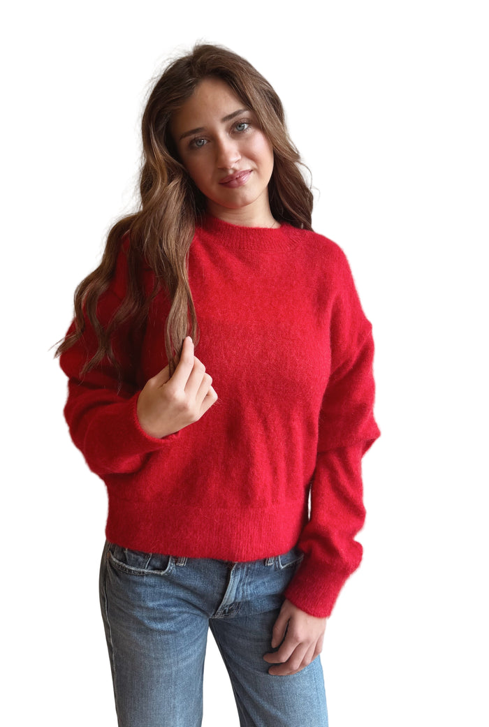 Finn Mohair Sweater in Red