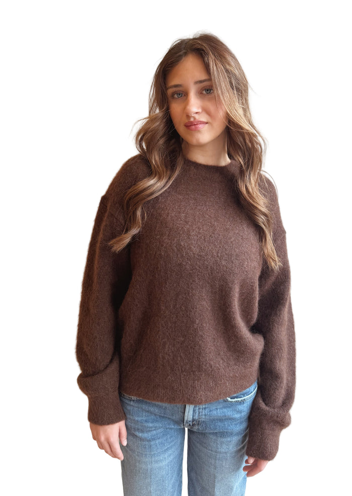 Finn Mohair Sweater in Cocoa Bean