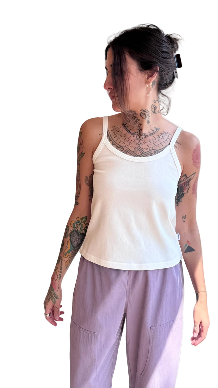 Premium Jersey Dana Cami - Vintage White
