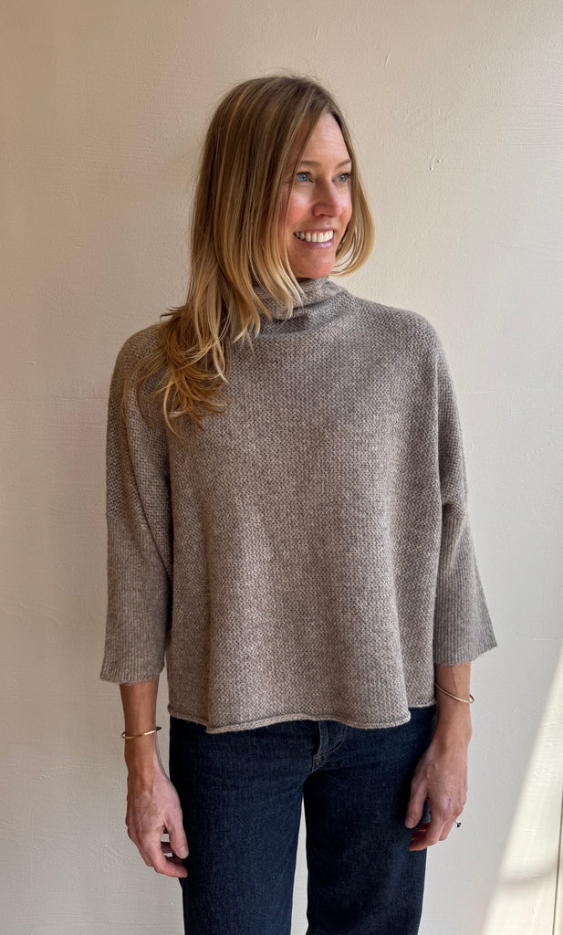 Taupe Angora Ezra Sweater