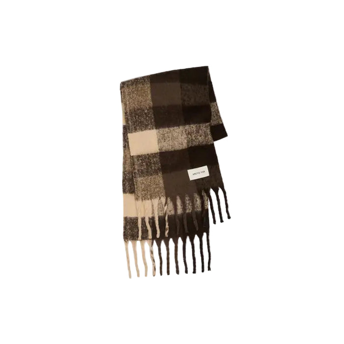 The Reykjavik Scarf in Brown Check