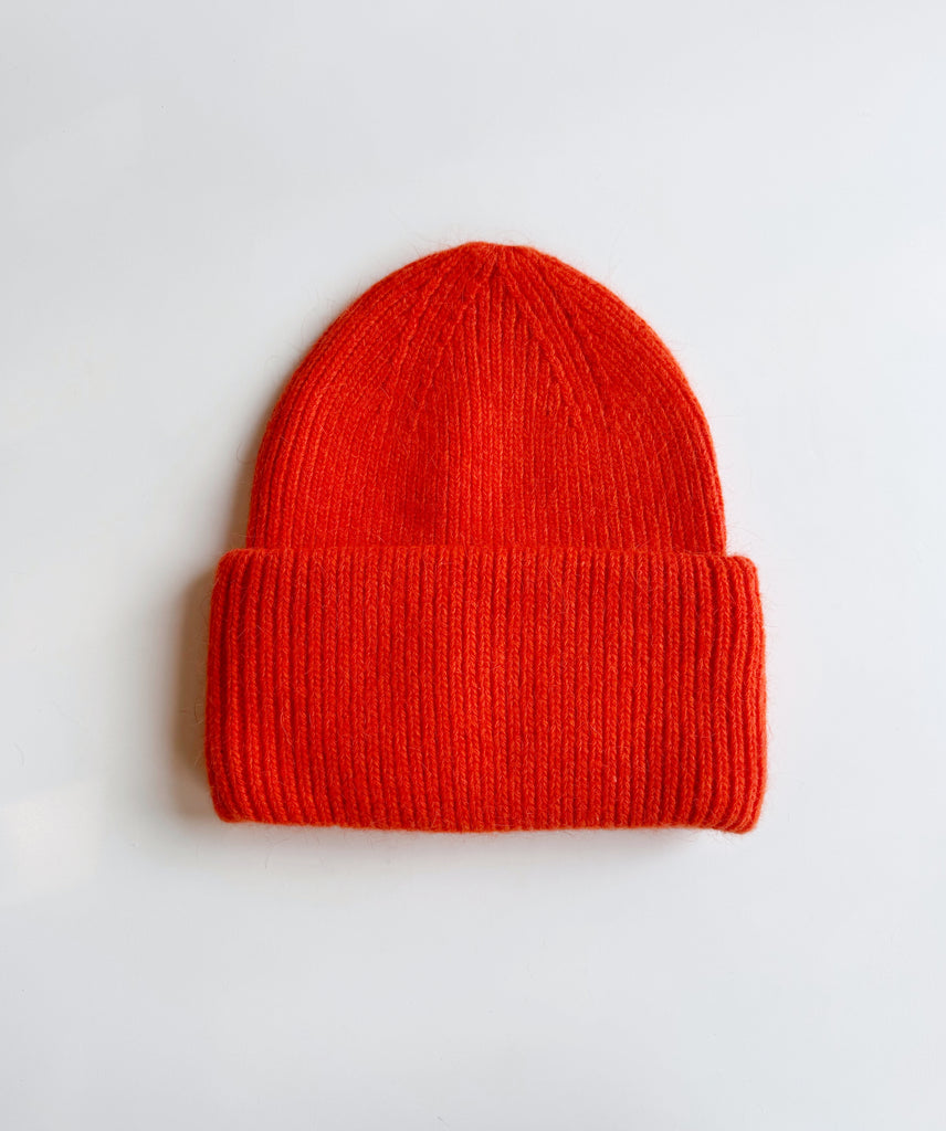 Angora SERENA beanie in orange