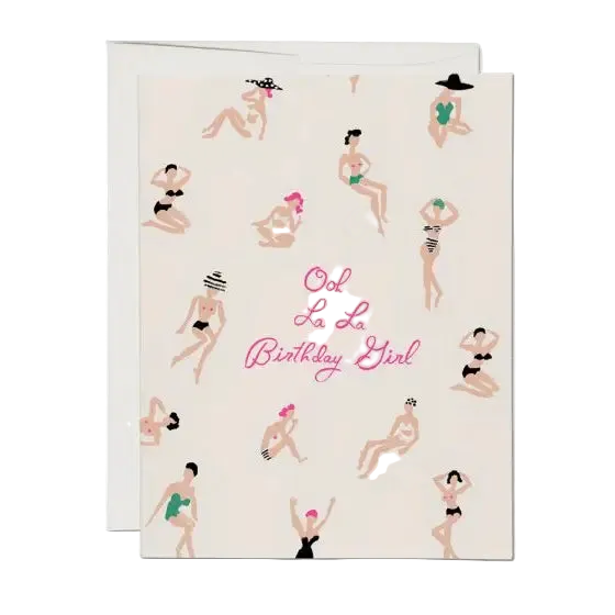 Ooh La La Birthday Card