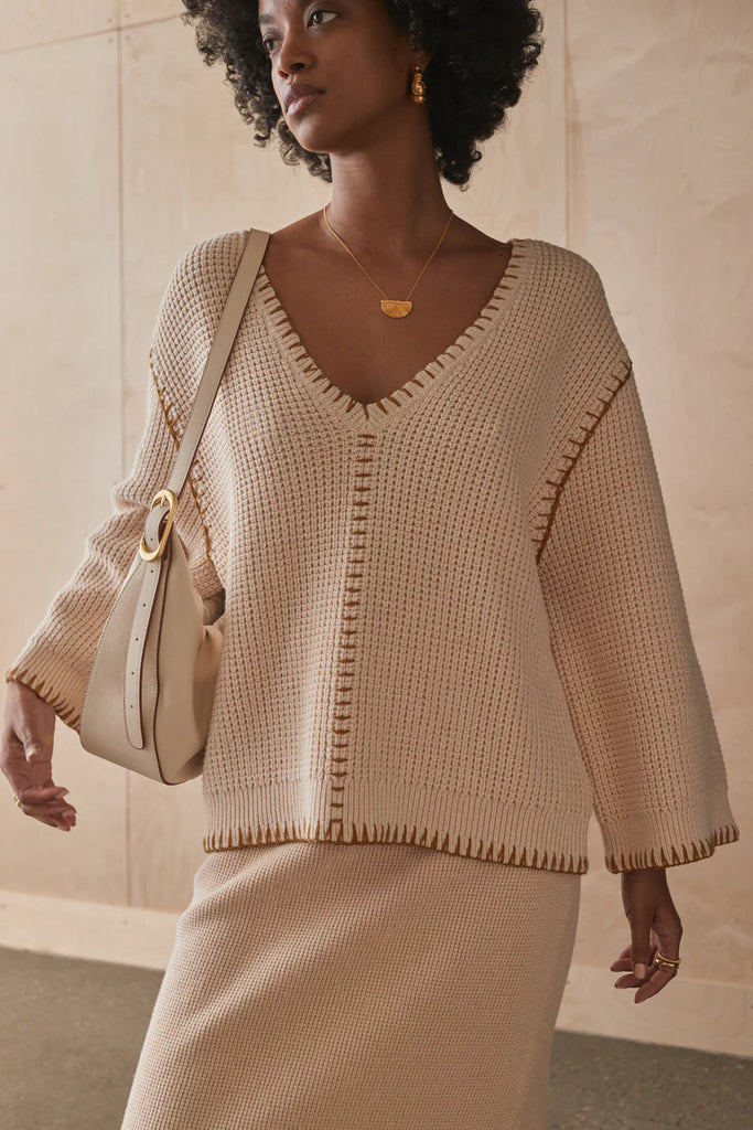 The Rina Knit Jumper in Cashew