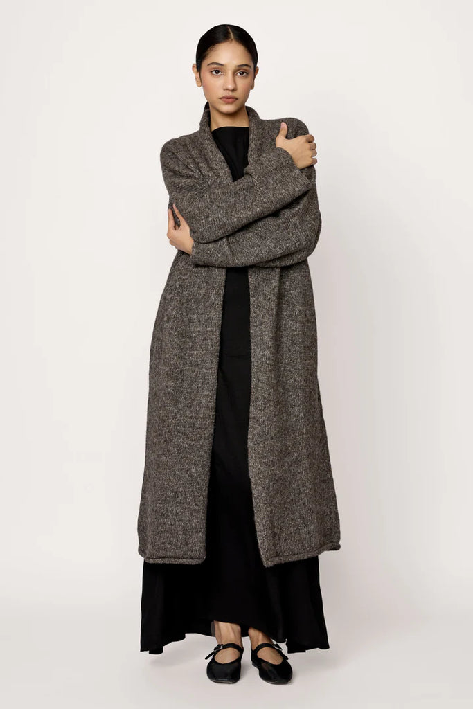 Heirloom Sweater Coat in Nutty Brown