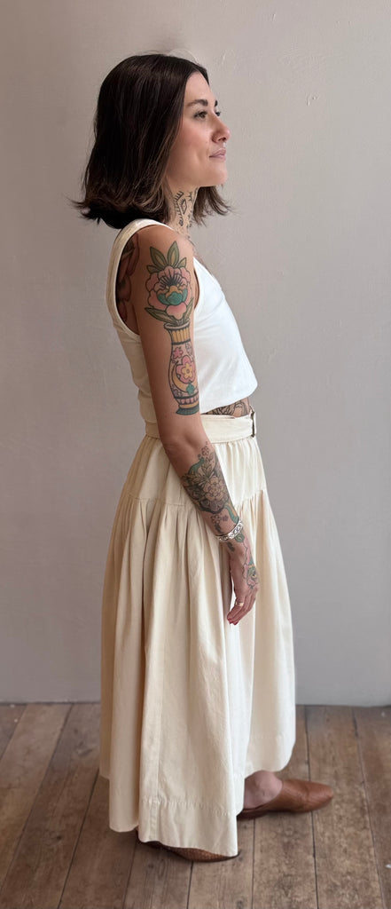 The Highland Skirt in Cream
