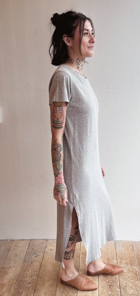 Heathered Sydney Dress - Athletic Gray