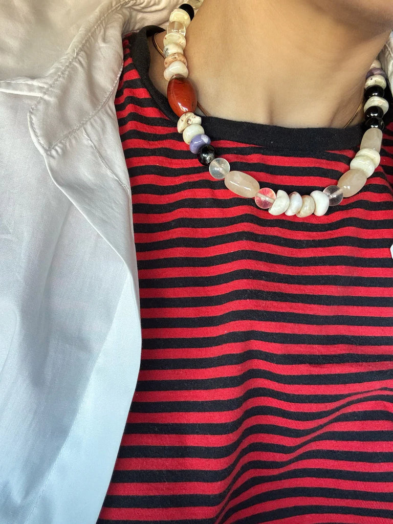 Anya 16" gemstone necklace