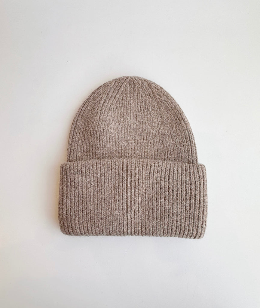 Angora SERENA beanie in mushroom