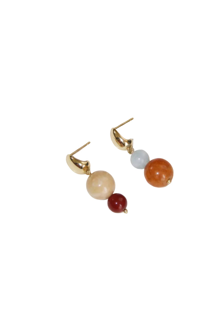 STEVIE Mismatch Gemstone Dangle Earrings
