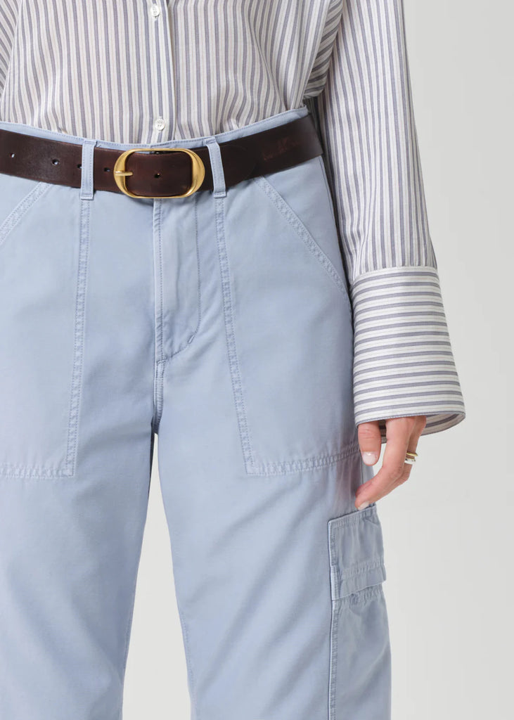 Marcelle Cargo in June Blue Sateen