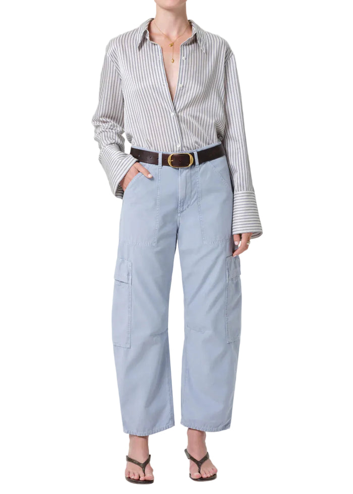 Marcelle Cargo in June Blue Sateen