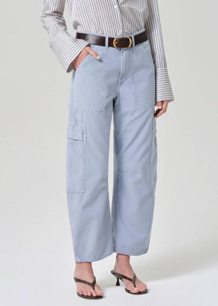 Marcelle Cargo in June Blue Sateen