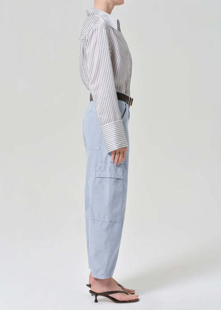 Marcelle Cargo in June Blue Sateen