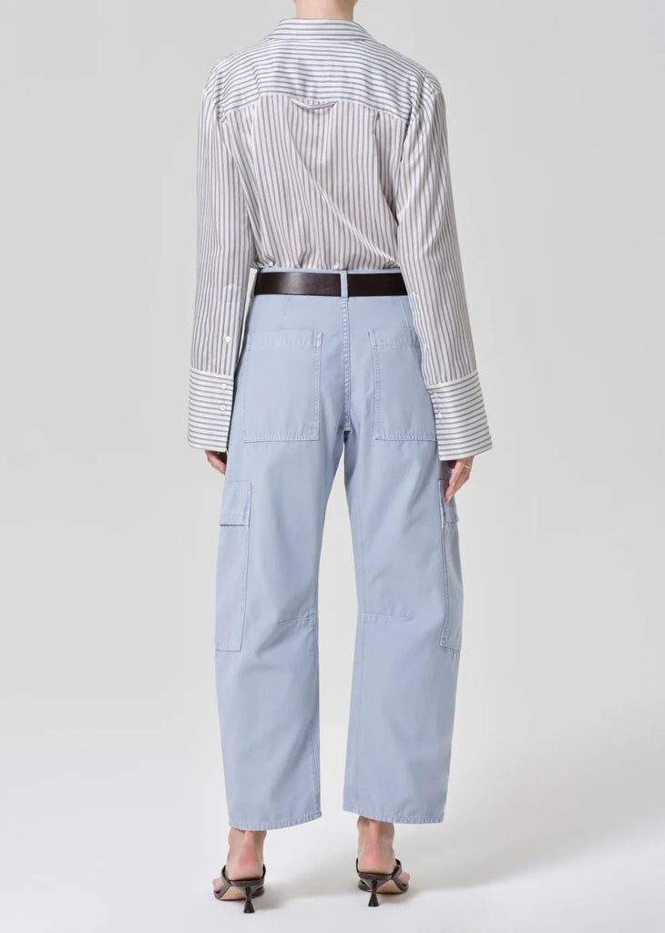 Marcelle Cargo in June Blue Sateen