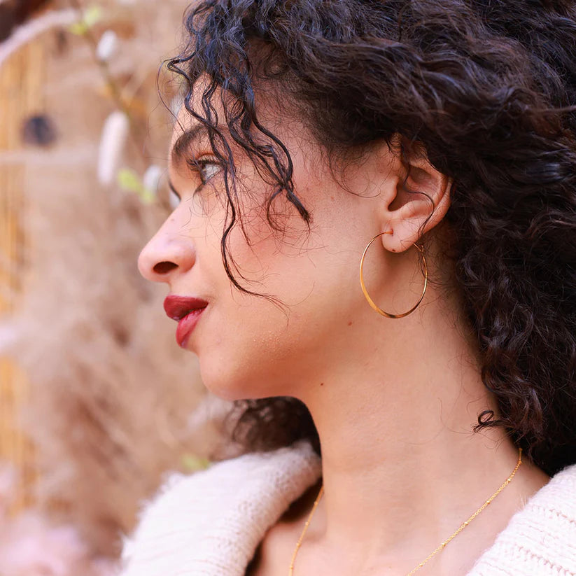 1.5" Classic Hoops - Silver