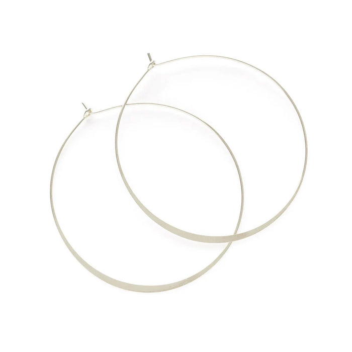 2.0" Classic Hoops - Silver